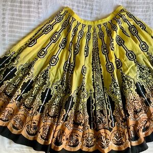 NWT Sweet by Miss Me southwest inspired full circle skirt w/ silver sequins Sz M